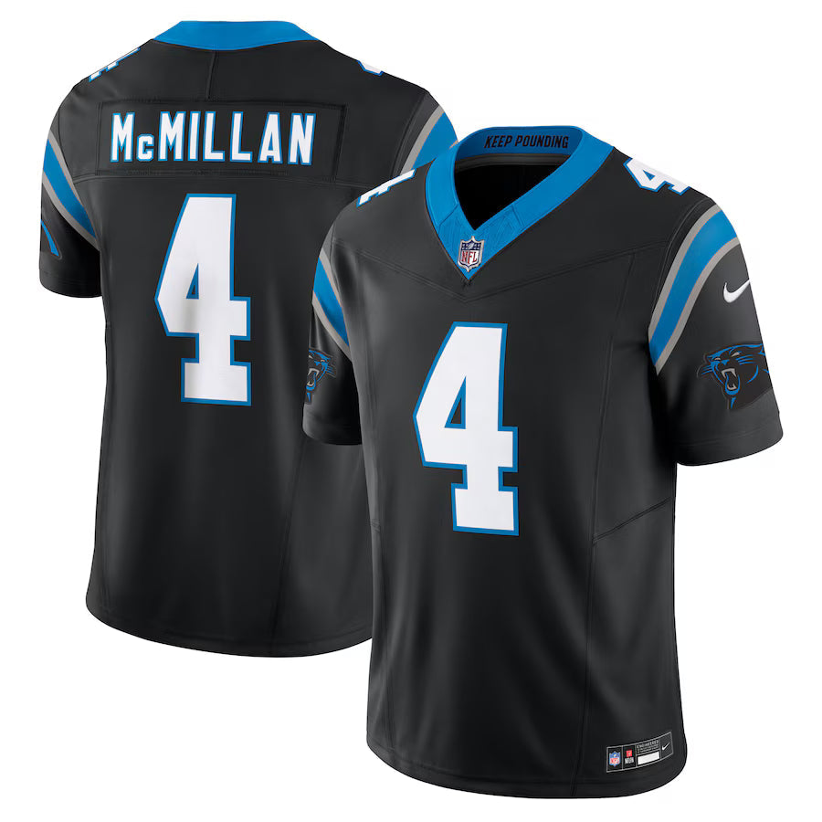 Tetairoa McMillan Carolina Panthers Jersey - Black