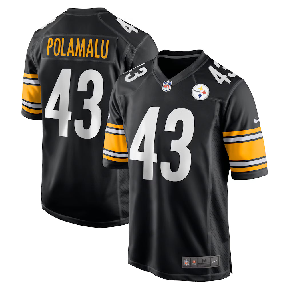 Troy Polamalu Pittsburgh Steelers Alternate Retired Player Jersey - Black