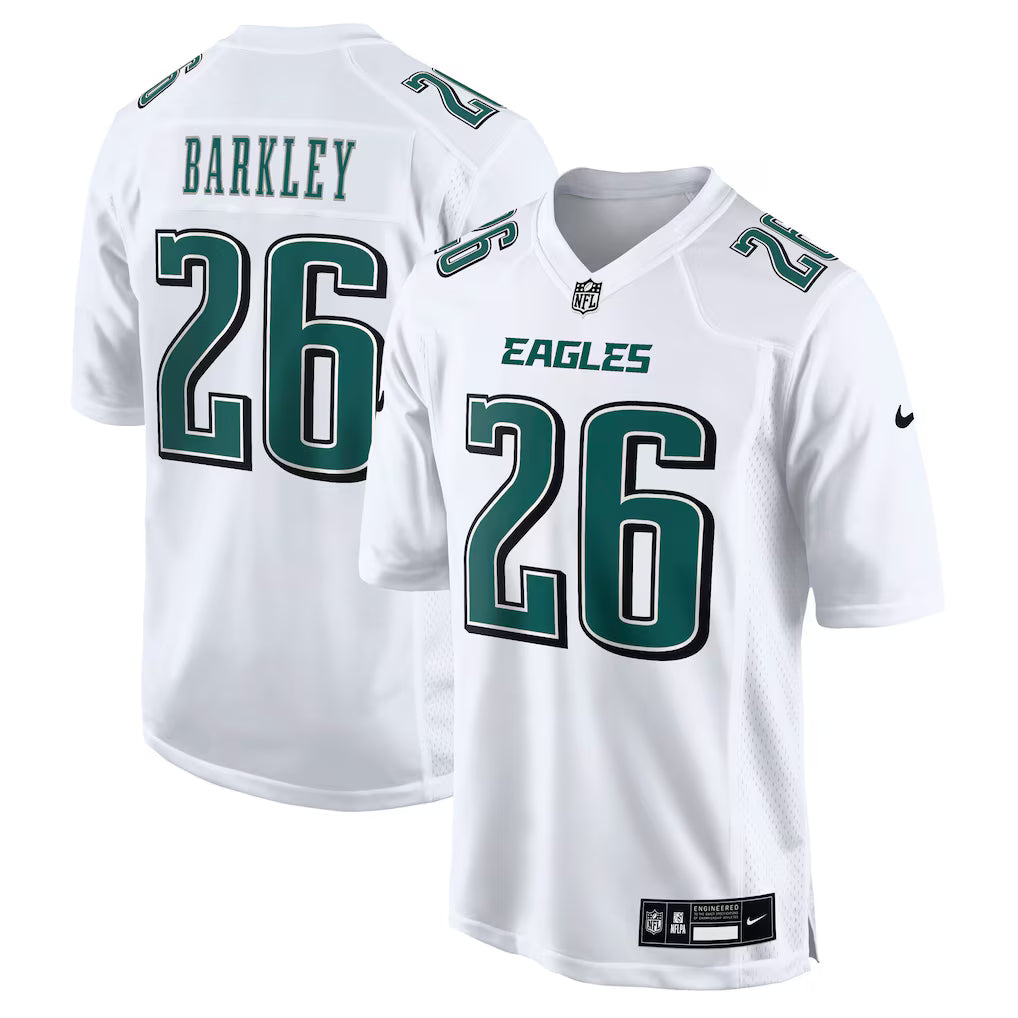 Saquon Barkley Philadelphia Eagles Jersey - Tundra White
