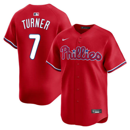 Trea Turner Philadelphia Phillies Alternate Limited Jersey - Red