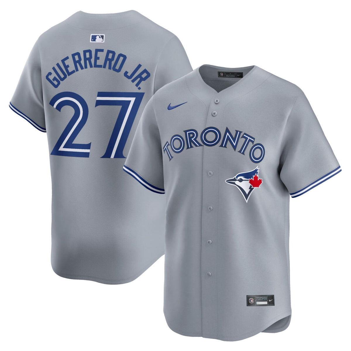 Vladimir Guerrero Jr Toronto Blue Jays Road Limited Jersey – Grey