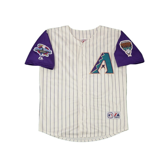 Randy Johnson 2001 Arizona Diamondbacks Alternate World Series Jersey - Ivory